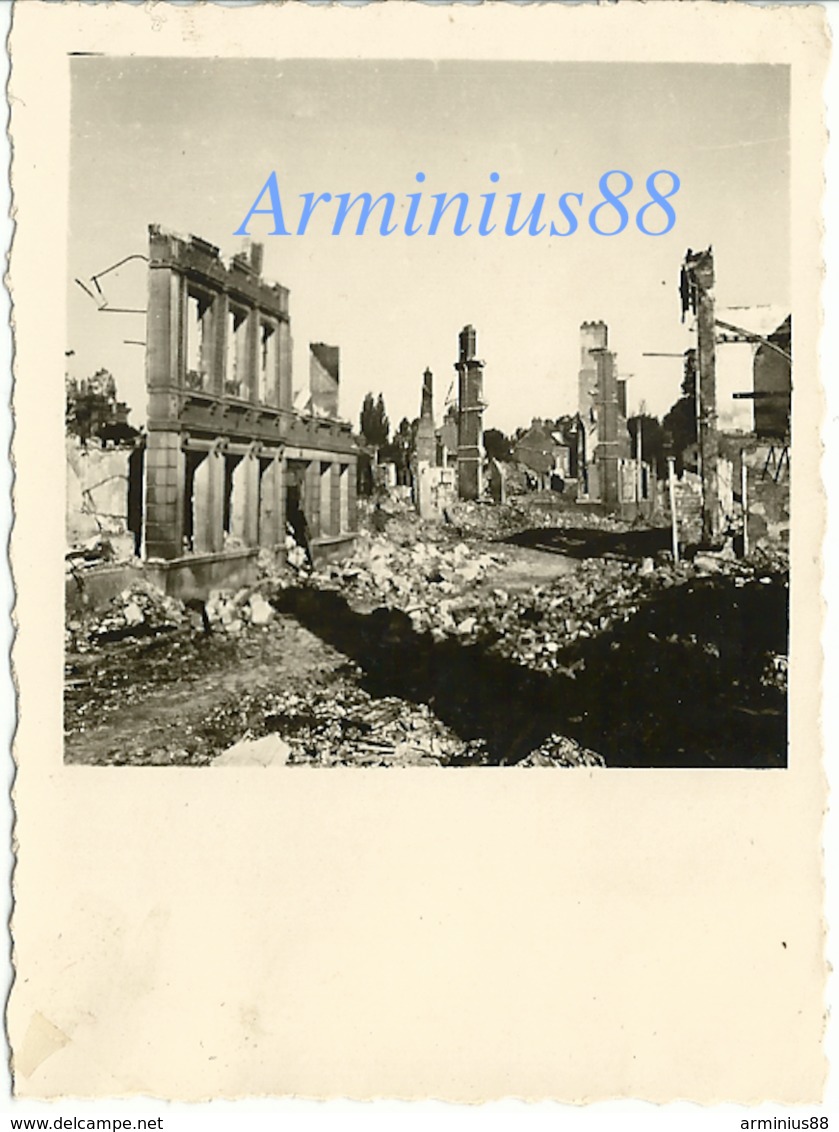 Campagne De France 1940 - Beauvais (Oise) - Habitations Détruites - Westfeldzug - Guerra, Militari