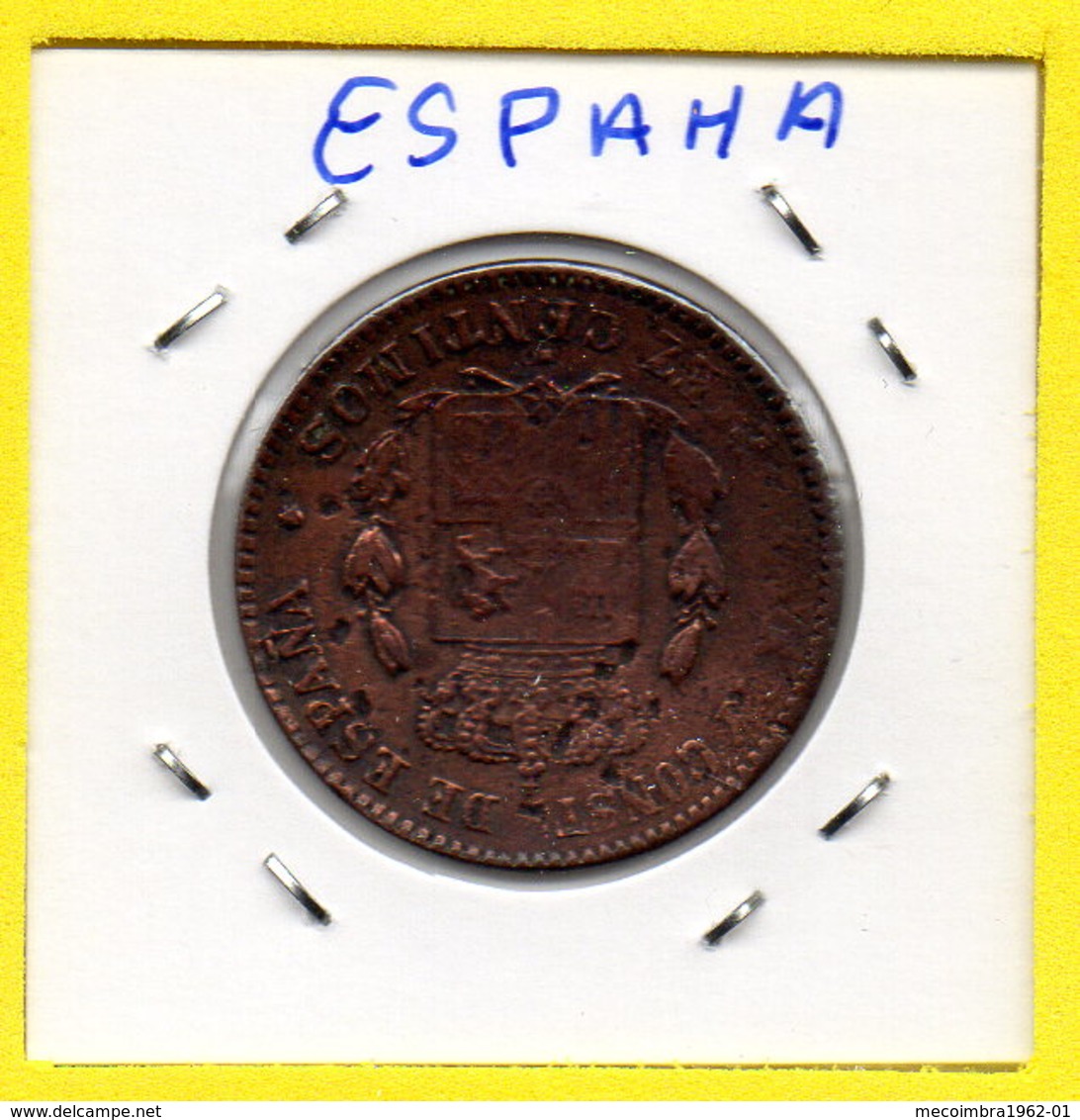 MEC 62 / - Republica Espanhola  - / 10 Centimes 1878 OM / Barcelona /- L-614 - Autres & Non Classés