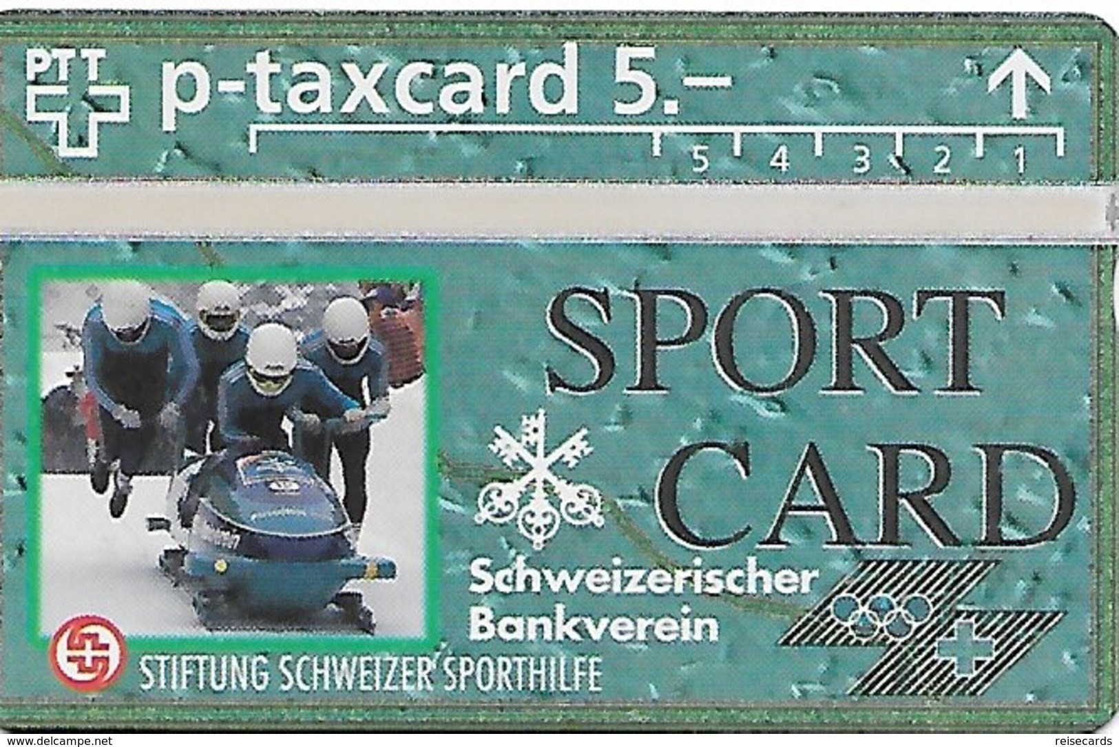 PTT-p: KP-93/56A 307L Stiftung Schweizer Sporthilfe - Sportcard Bob - Schweiz