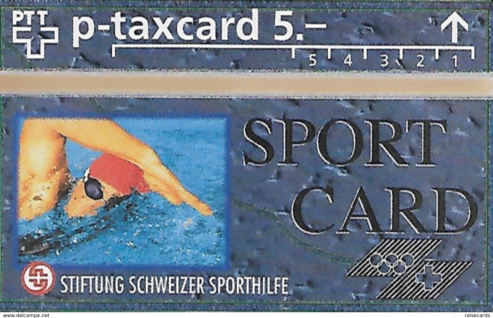 PTT-p: KP-93/56C 311L Stiftung Schweizer Sporthilfe - Sportcard Schwimmen - Svizzera