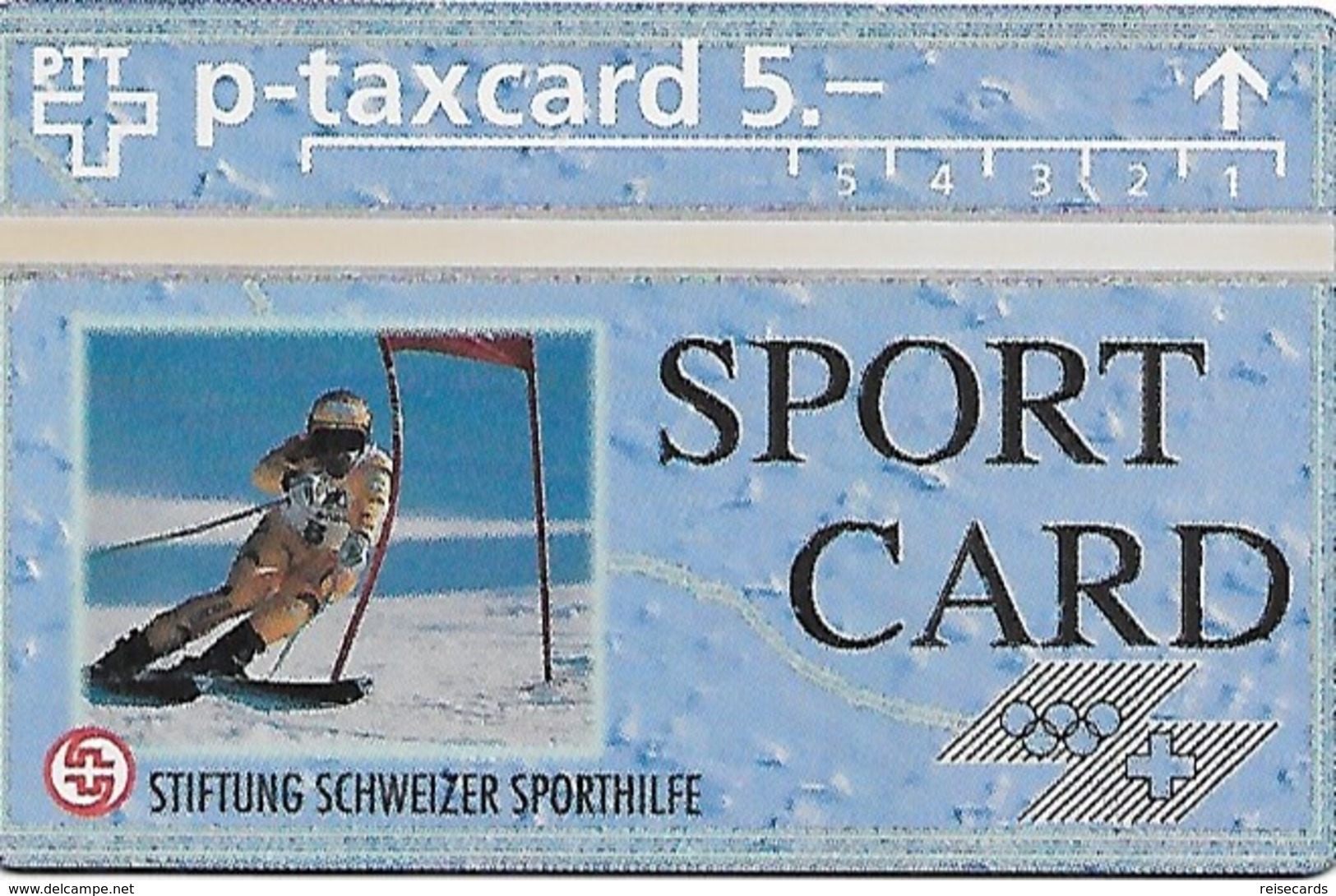 PTT-p: KP-93/56F 403L Stiftung Schweizer Sporthilfe - Sportcard Ski Alpin - Schweiz