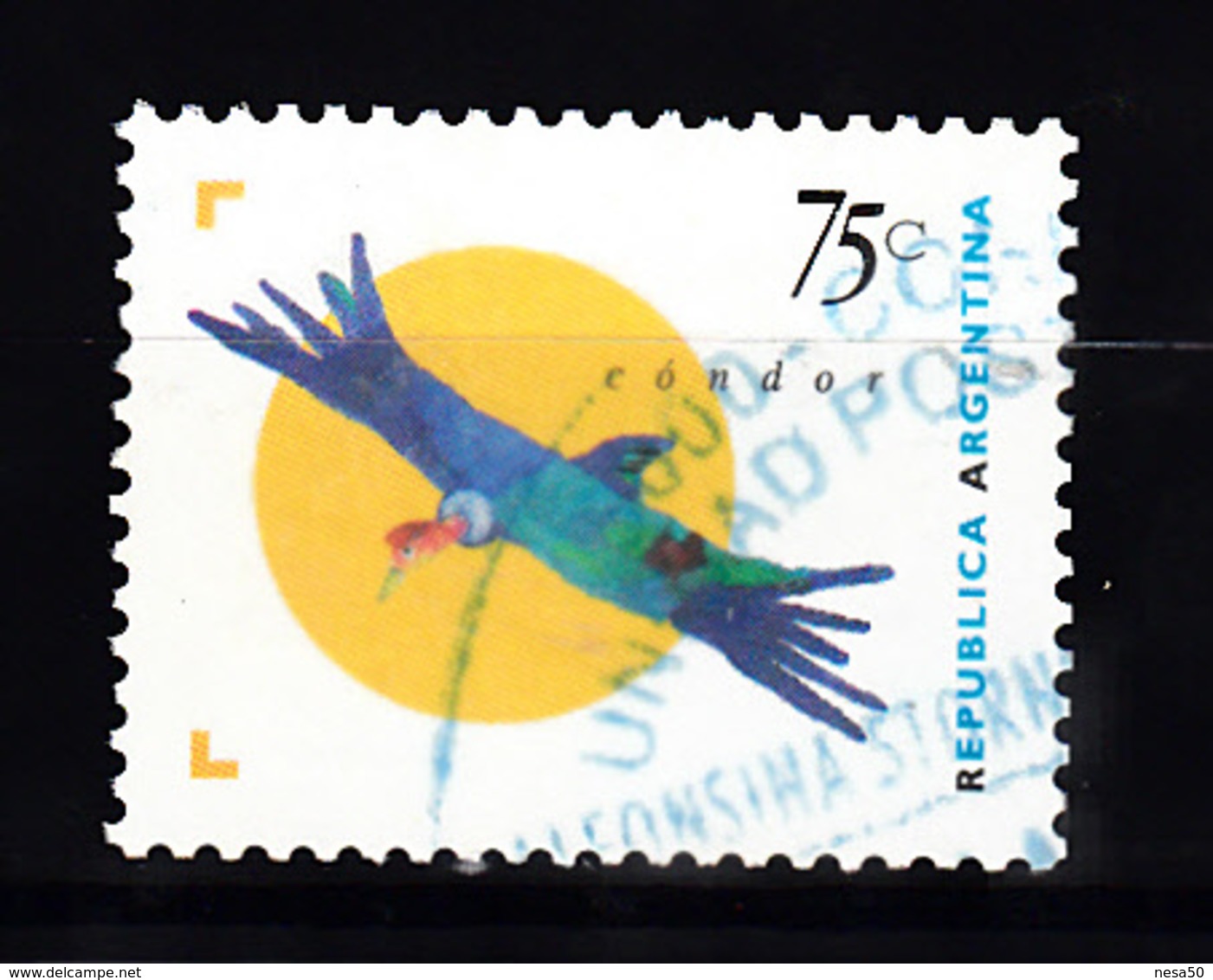 Argentinie 1995 Mi Nr 2248, Vogel, Bird, Andercondor, Condor, Gier - Used Stamps