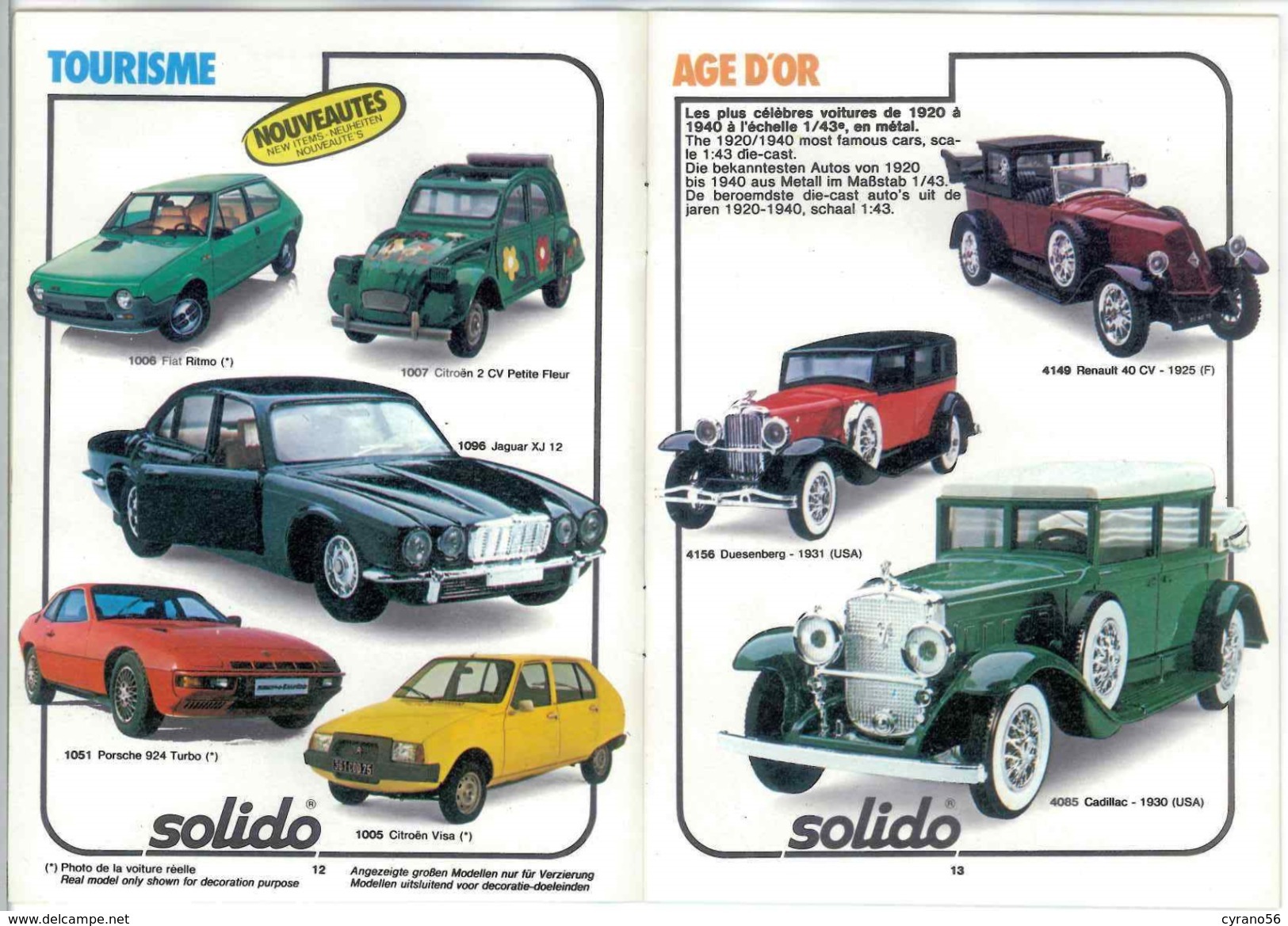 Catalogue SOLIDO 1980/81 - Catalogues & Prospectus