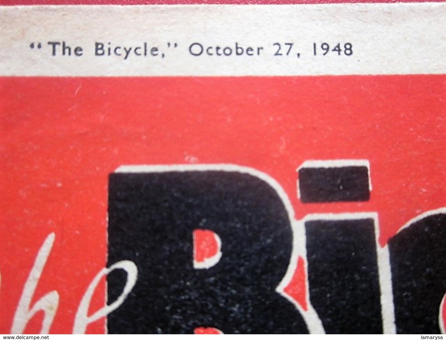 Oct 1948 CYCLING THE CYCLIST'S WEEKLY-NEWSPAPER-ADVERTISSING-PHOTOS DIVERS-PUBLICITÉ EPOQUE-DUNLOP-REVUE CYCLISME-CYCLES - Cycling