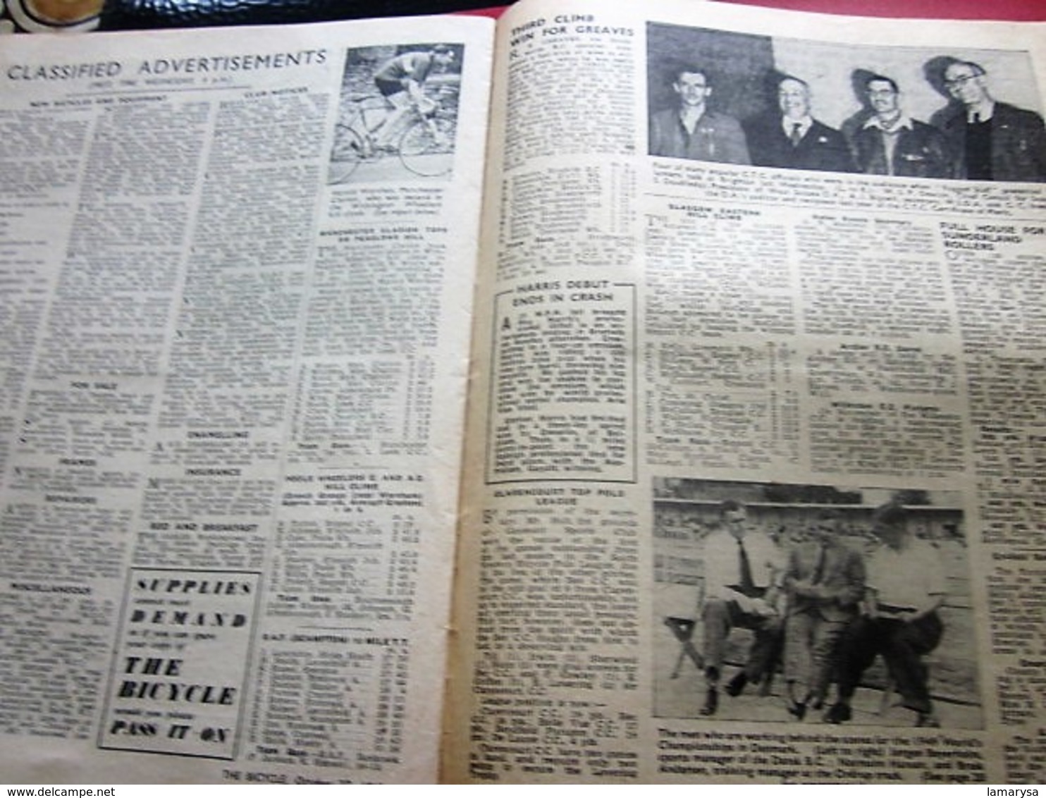 Oct 1948 CYCLING THE CYCLIST'S WEEKLY-NEWSPAPER-ADVERTISSING-PHOTOS DIVERS-PUBLICITÉ EPOQUE-DUNLOP-REVUE CYCLISME-CYCLES