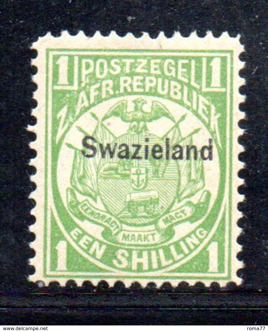 XP5069 - SWAZILAND 1889 , 1 Sh/-   Yvert N. 6  Nuovo  * - Swaziland (...-1967)