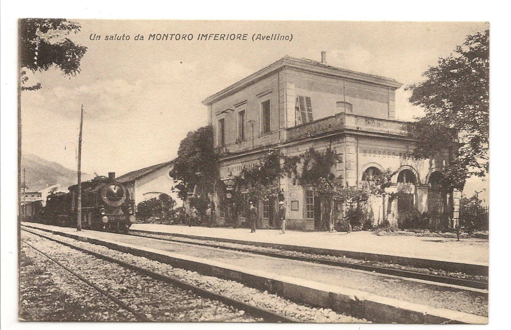 UN SALUTO DA MONTORO INFERIORE - STAZIONE - Avellino