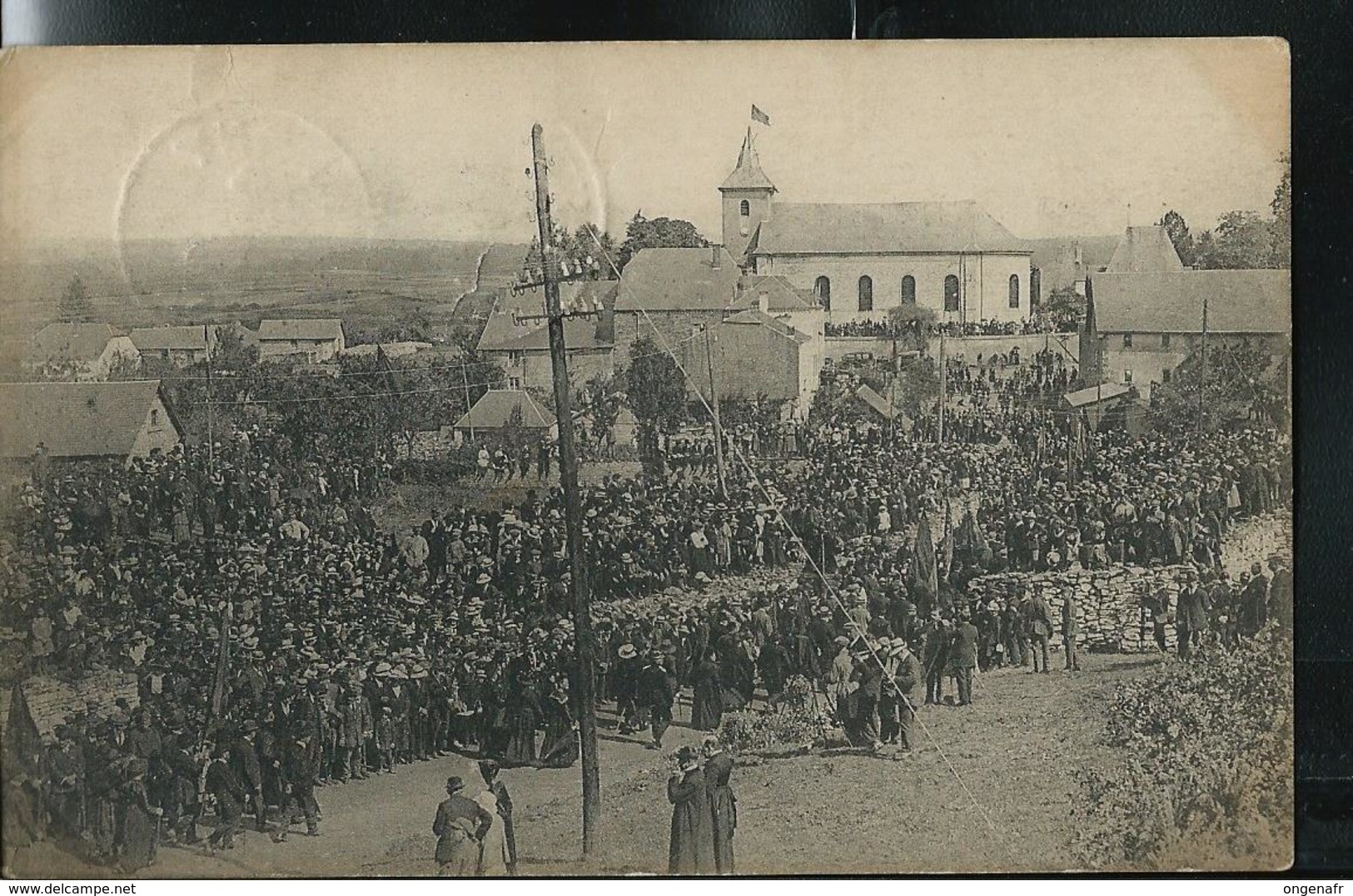 La Foule à Rossignol Pour Les Martyr De 1914/18  écrite: Tintigny 1920 - Tintigny