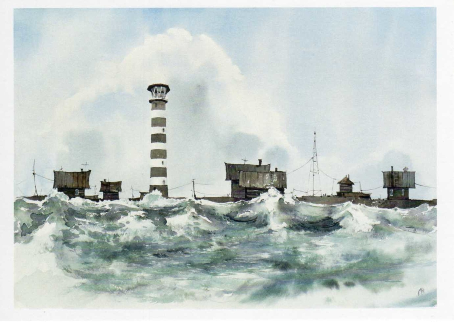 Lighthouses of the North of Russia, set of postcards.