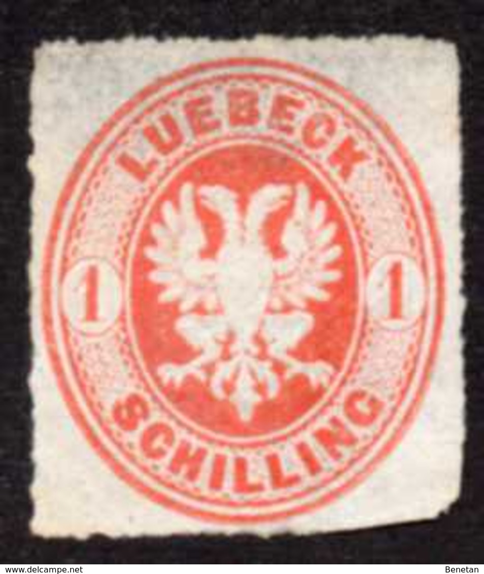 Germany LUEBECK Yv# 9 Mint No Gum - Luebeck