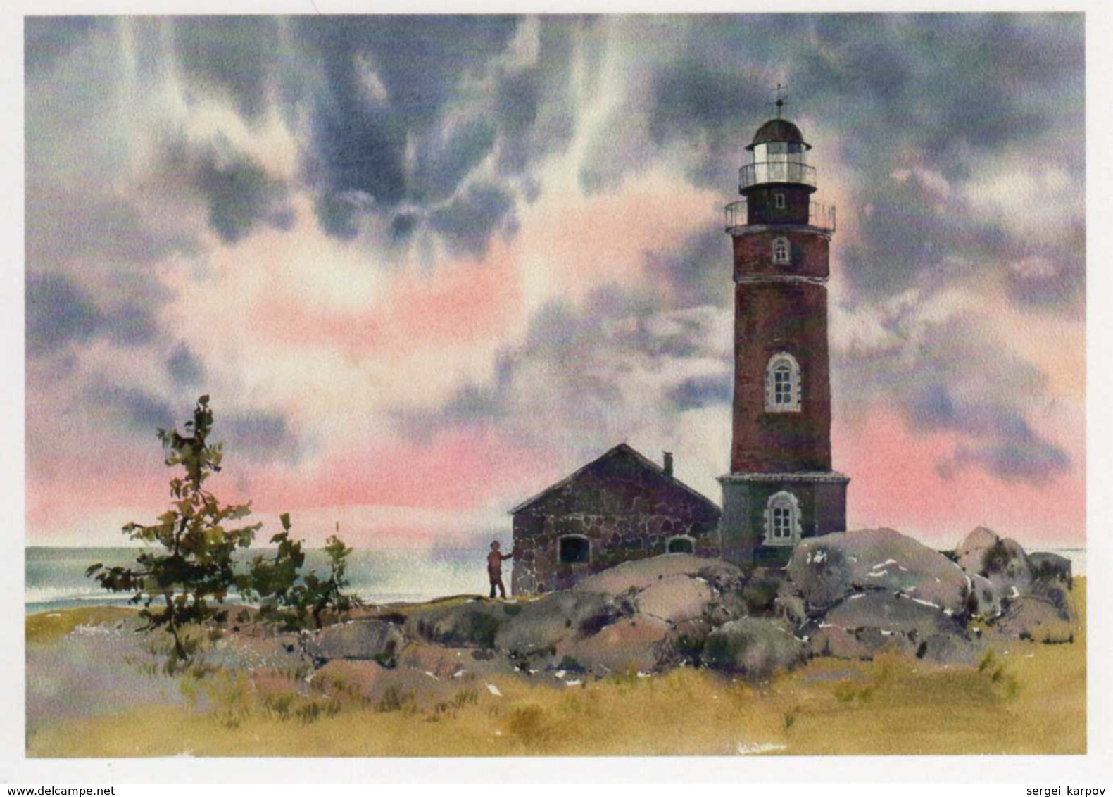 Lighthouses of the Northern Seas, set of postcards.