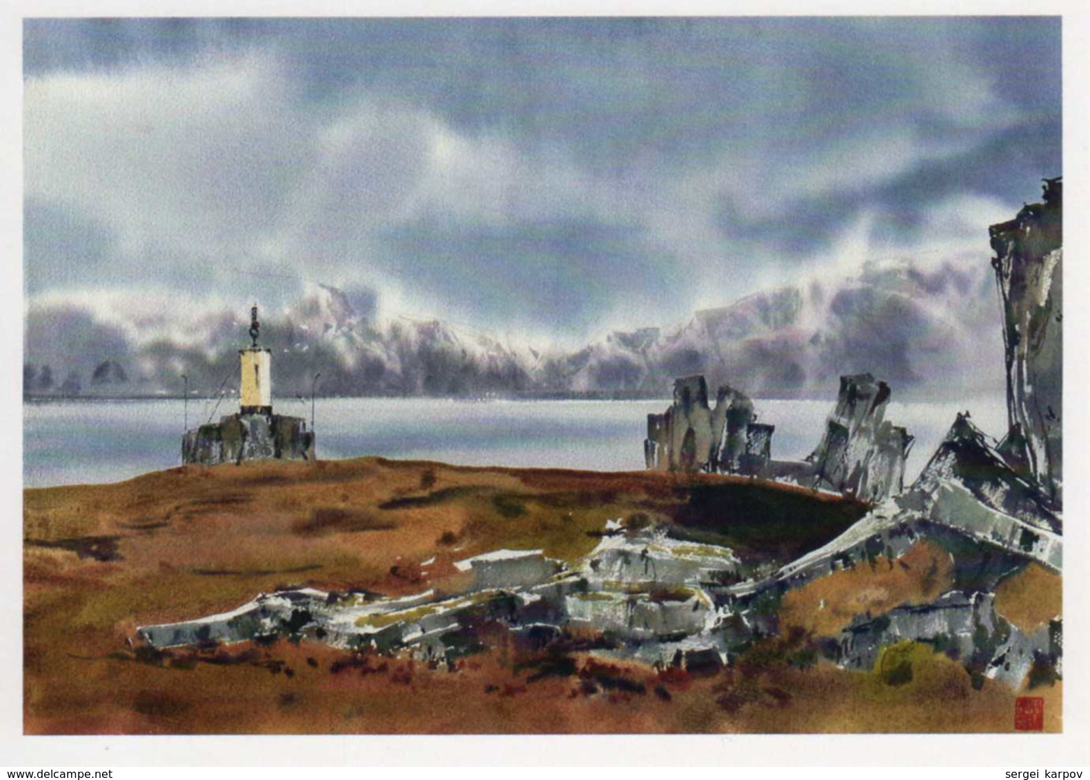 Lighthouses of the Northern Seas, set of postcards.