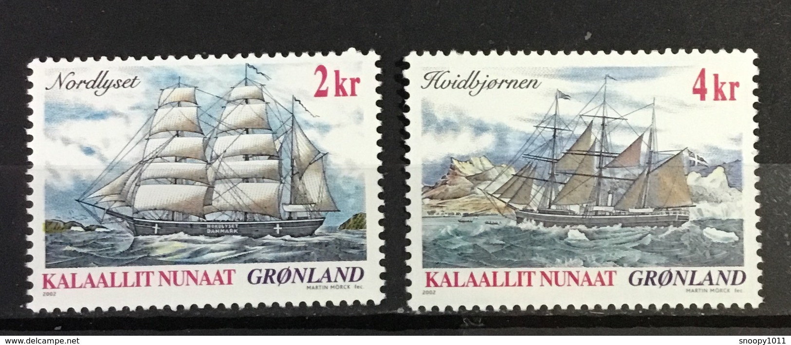 GREENLAND # 397-400.  Ships. Complete Set Of Four.  MNH (**) - Unused Stamps