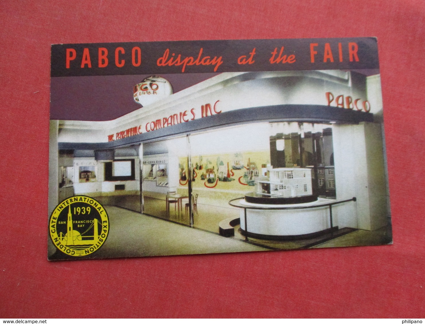 Pabco Display At The Fair--  1939 Golden Gate Expo     > Ref 3254 - Exhibitions