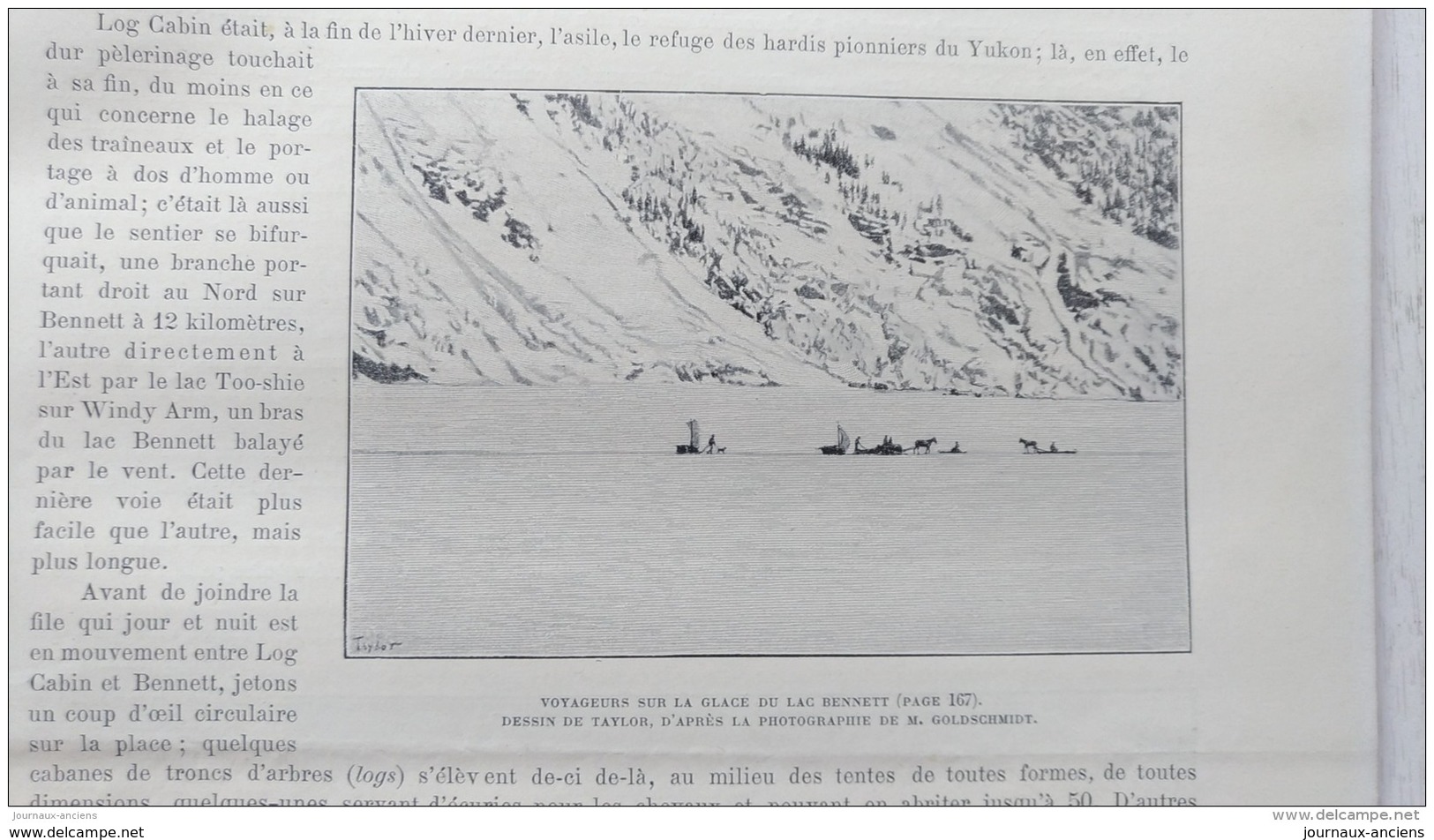 1899 MINES D'OR DU KLONDYKE - DE PARIS AU LAC BENNETT -DEFILÉ DU PORC ÉPIC - SKAGGWAY - WHITE PASS - LE GUE DU CARIBOU