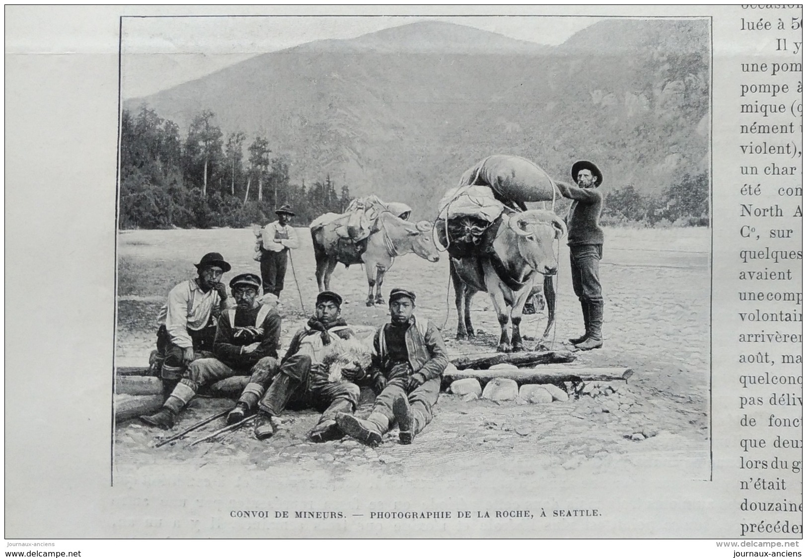 1899 MINES D'OR DU KLONDYKE - DE PARIS AU LAC BENNETT - FORTY MILE CITY - PEPITES DU KLONDYKE - CONVOI DE MINEURS - 1850 - 1899