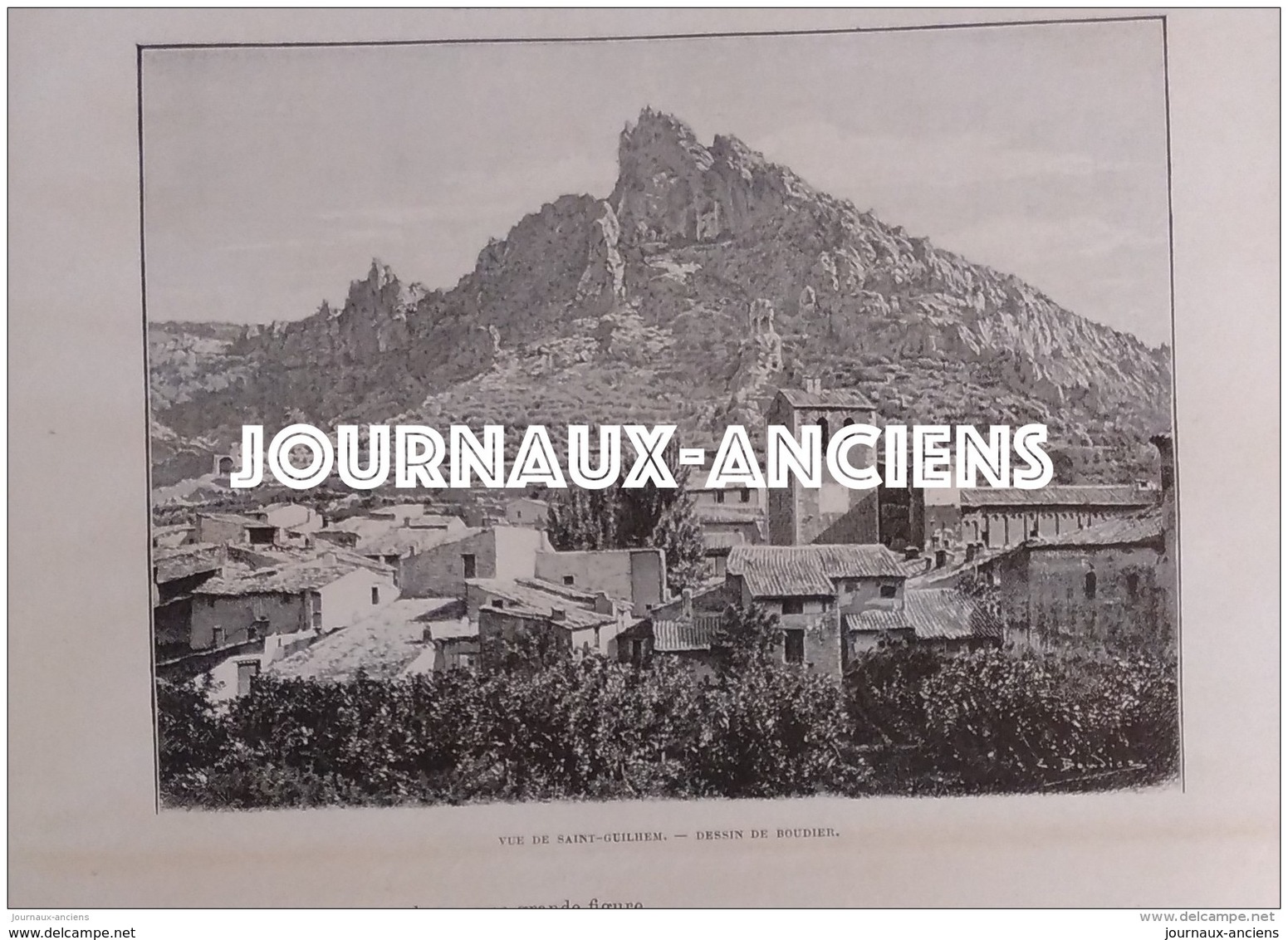 1900 SAINT GUILHEM LE DÉSERT - LE CIRQUE - ABSIDE DE L'ÉGLISE - LES PÉNITENTS BLANCS - L'HERAULT - CHATEAU DU GÉANT - 1900 - 1949