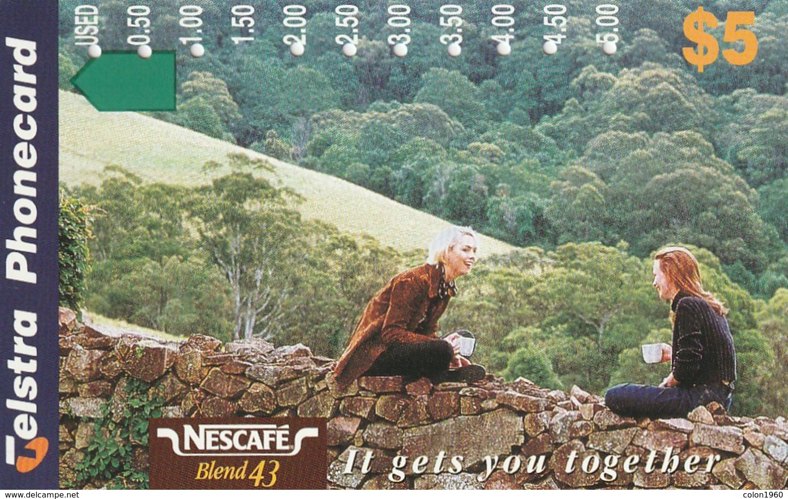 TARJETA TELEFONICA DE AUSTRALIA. Nescafé It Gets You Together. AUS-M-565 (148) - Australia
