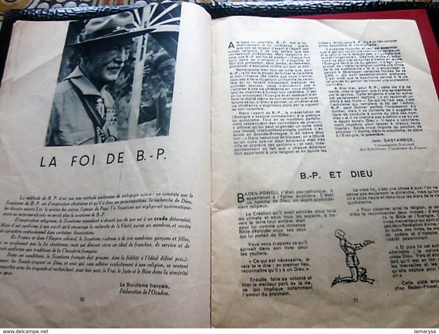 10 JUIN 1941 REVUE BADEN-POWELL FONDATEUR DU SCOUTISME-JAMBOREE-FIER DE SA FOI-ILLUSTRATIONS DE B.-P. MESSAGE CHEF SCOUT