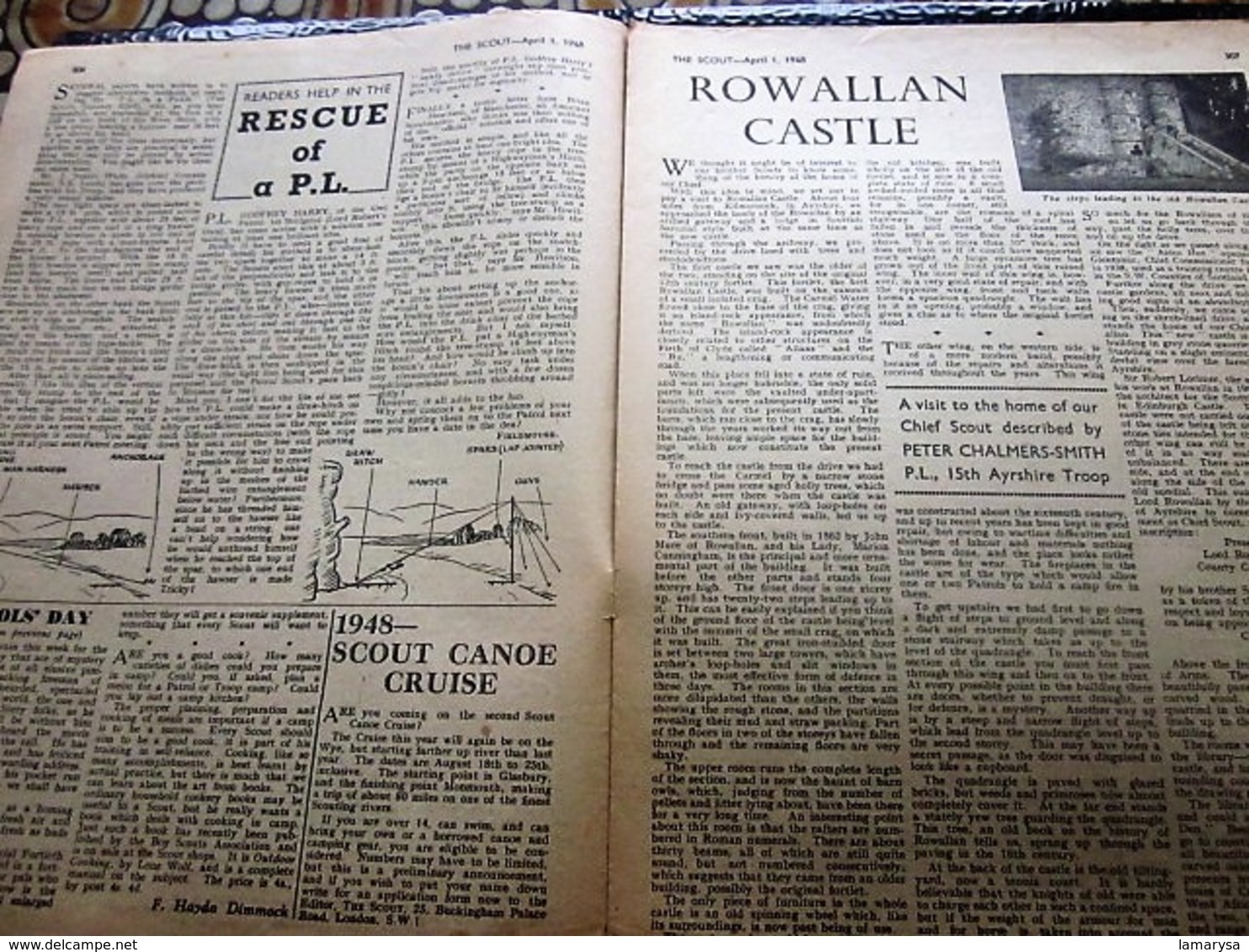 04/1948--THE SCOUT FOUNDED LORD BADEN-POWELL-OFFICIAL-ORGAN-BOY-SCOUT-SCOUTING-SCOUTISME-JAMBOREE-SCRAPBOOK-ADVERTISSING - Scouting