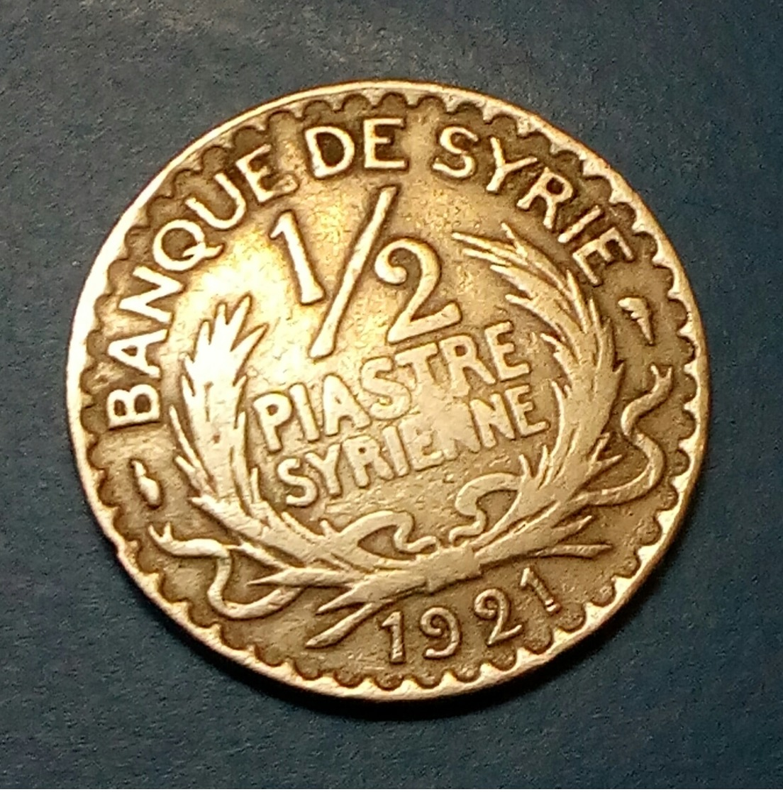 SYRIA - 1/2 PIASTRE - 1921- KM 68 - Agouz - Syrien