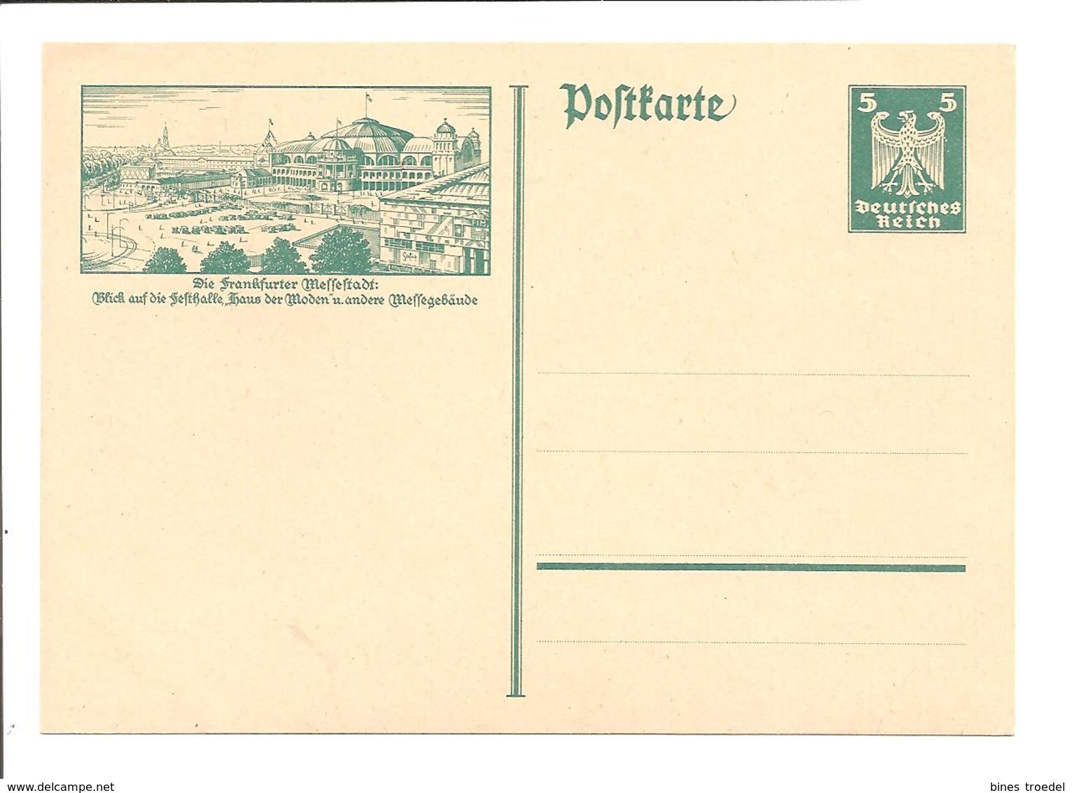 DR P 164 - 09 ** - 5 Pf Adler Bildpostkarte, Bild : Frankfurt Messestadt - Sonstige & Ohne Zuordnung