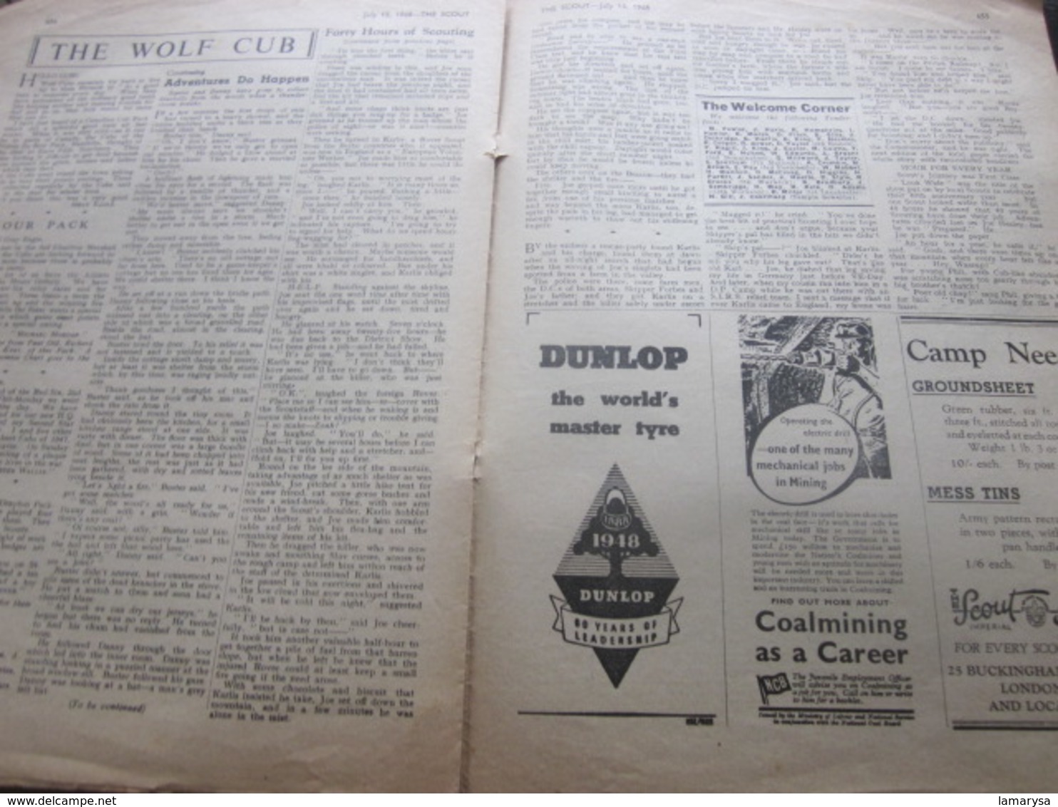 07/1948--THE SCOUT FOUNDED LORD BADEN-POWELL-OFFICIAL-ORGAN-BOY-SCOUT-SCOUTING-SCOUTISME-JAMBOREE-SCRAPBOOK-ADVERTISSING - Scouting