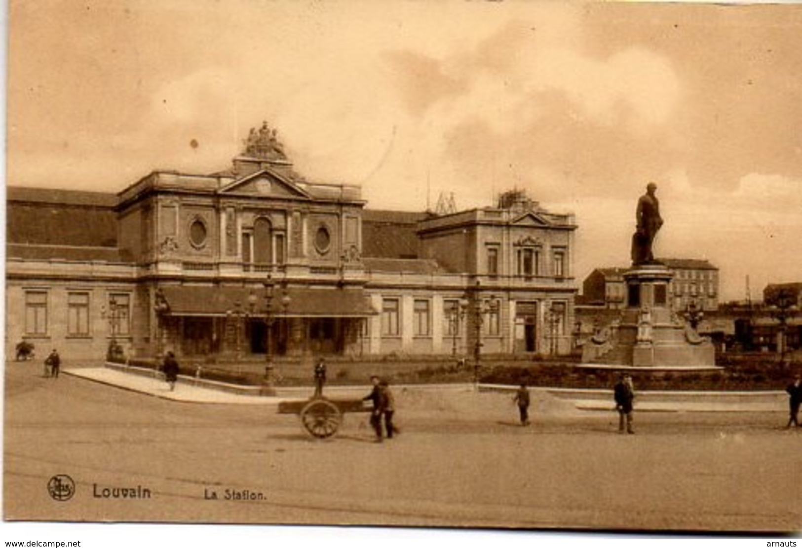 Lovenjoul Leuven Familie Gilbert-Ernst Amelie Korbeek-Lo Handschrift 1914 Postkaart Louvain La Station  KAR - Bierbeek