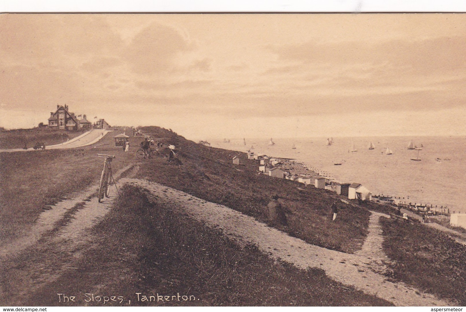 THE SLOPES. TANKERTON. CPA CIRCA 1910s - BLEUP - Otros & Sin Clasificación