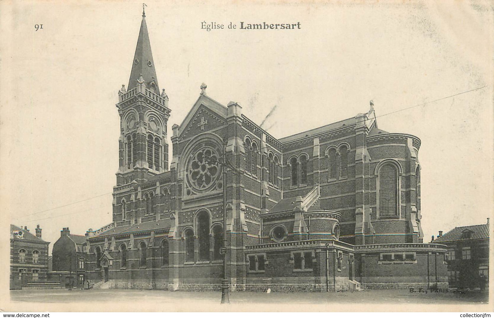 / CPA FRANCE 59 "Lambersart, église" - Lambersart