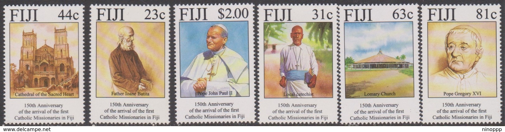 Fiji SG 900-905 1994 150th Anniversary Of Arrival Of Catholic Missionais, Mint Never Hinged - Fiji (1970-...)