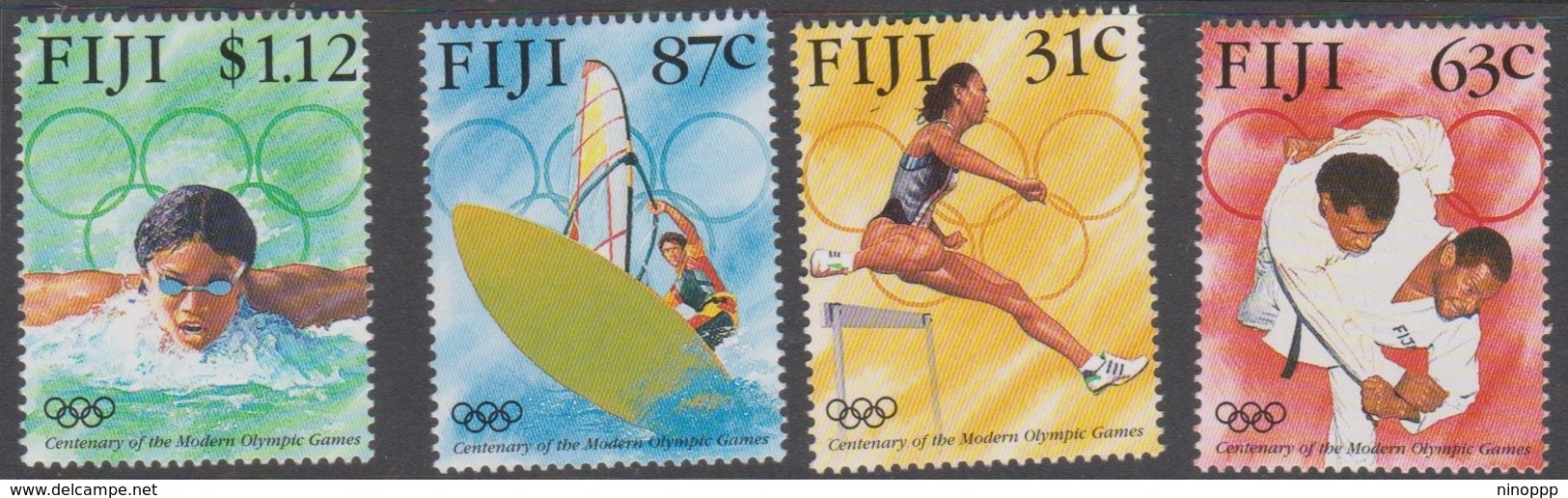 Fiji SG 951-954 1996 Centenary Modern Olympic Games, Mint Never Hinged - Fiji (1970-...)