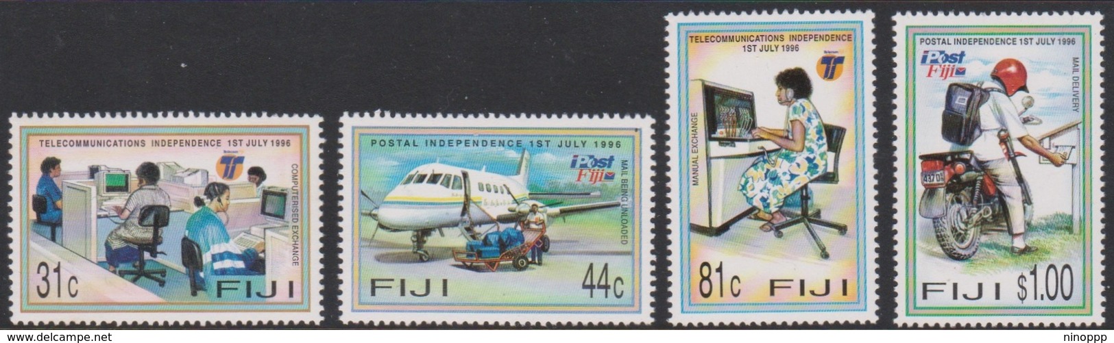 Fiji SG 956-959 1996 Inauguration Independent Postal And Telecommunications Companies, Mint Never Hinged - Fiji (1970-...)