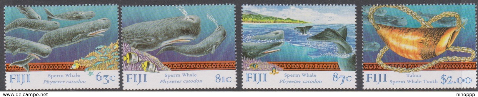 Fiji SG 1021-1024 1998 Sperm Whale, Mint Never Hinged - Fiji (1970-...)