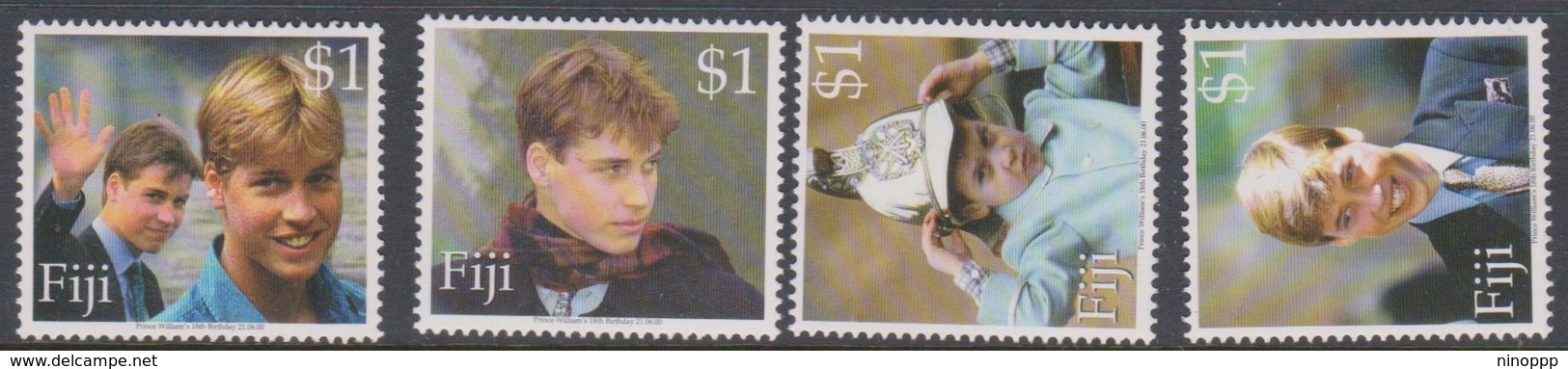 Fiji SG 1097-1100 2000 Prince William 18th Birthday, Mint Never Hinged - Fiji (1970-...)