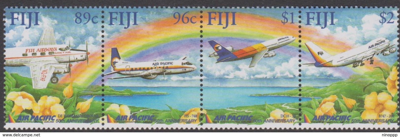 Fiji SG 1149-1152 2001 Air Pacific, Mint Never Hinged - Fiji (1970-...)