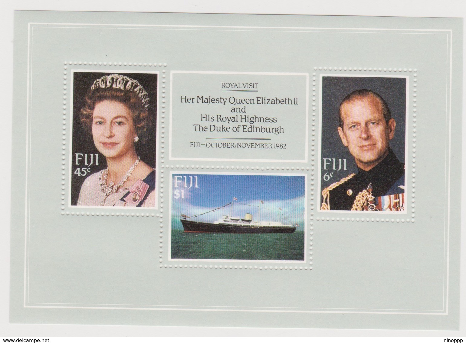 Fiji SG MS 646 1982 Royal Visit ,Miniature Sheet,mint Never Hinged - Fiji (1970-...)
