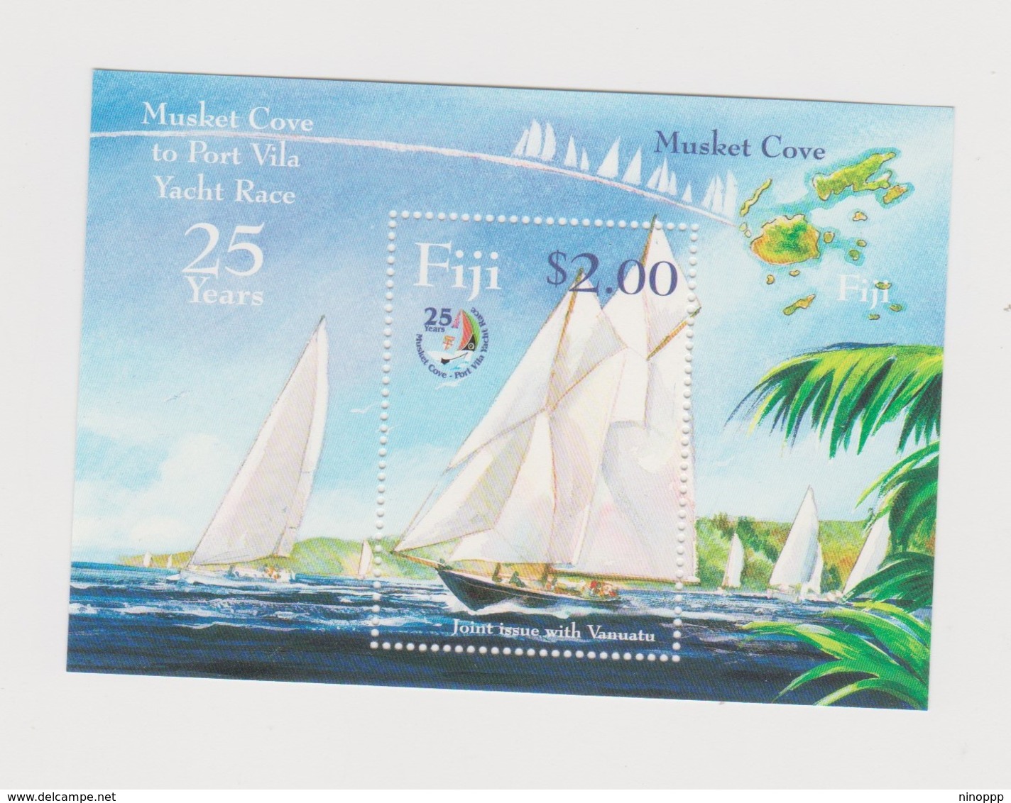 Fiji SG MS 1241 Musket Cove -Port Vila ,Miniature Sheet,mint Never Hinged - Fiji (1970-...)