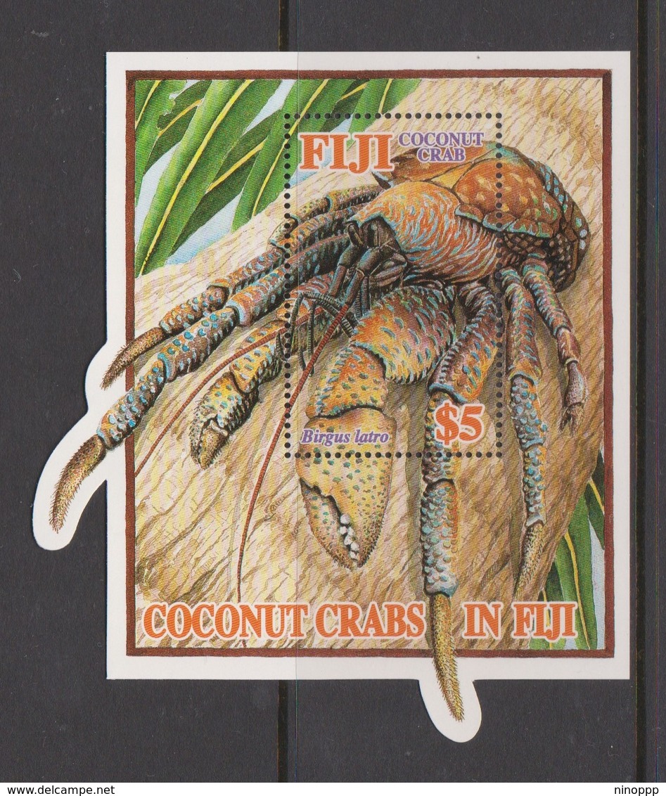 Fiji SG MS 1242 Coconut Crab ,Miniature Sheet,mint Never Hinged - Fiji (1970-...)