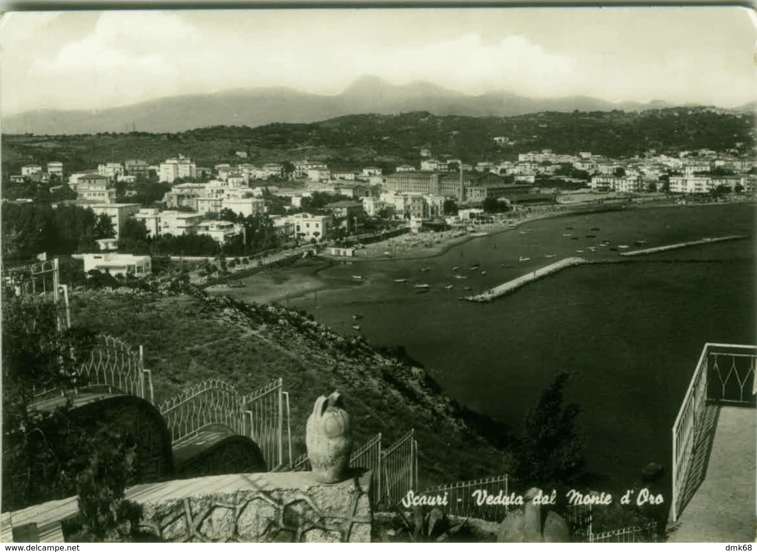 SCAURI ( LATINA ) VEDUTA DAL MONTE D'ORO - EDIZ. GRANIERO - 1963  (3073) - Latina