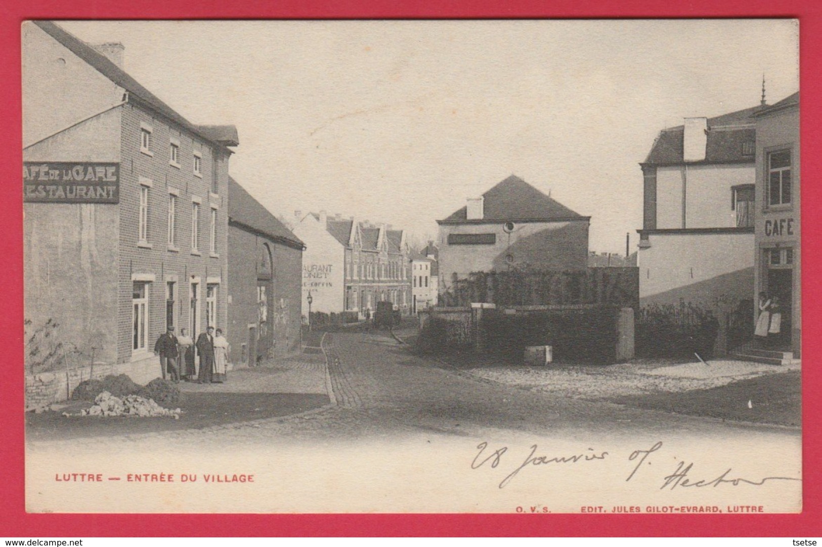 Luttre - Entrée Du Village - 1901 ( Voir Verso ) - Pont-à-Celles