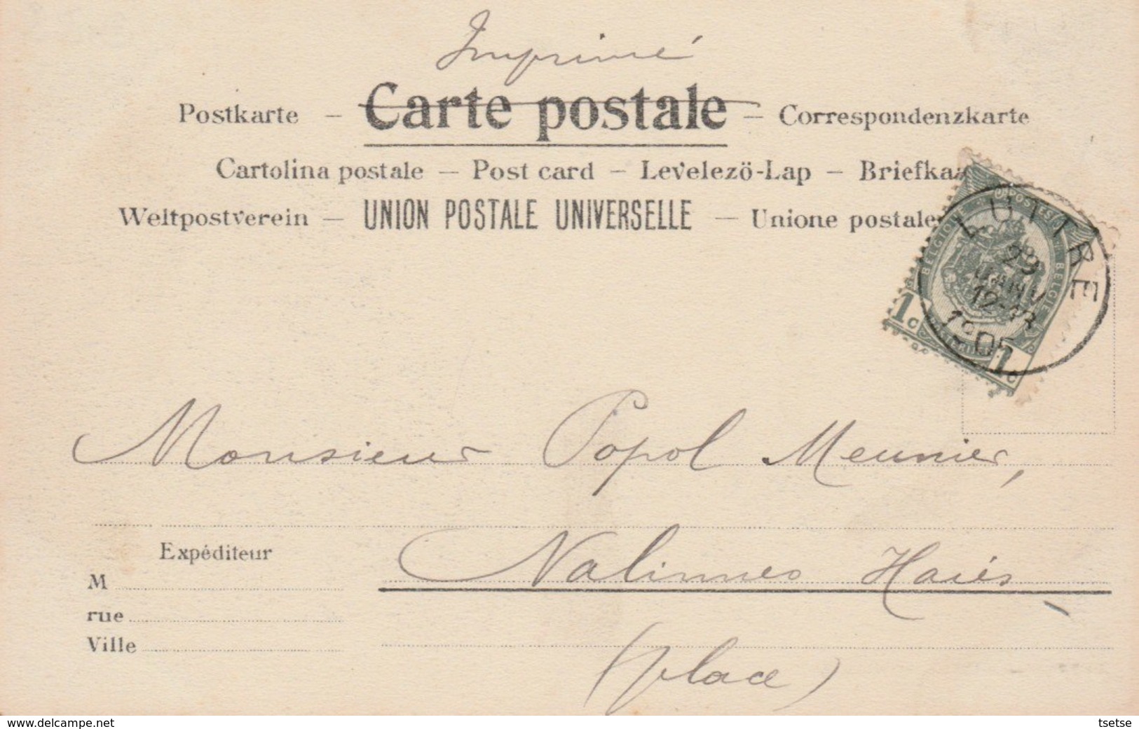 Luttre - Entrée Du Village - 1901 ( Voir Verso ) - Pont-à-Celles