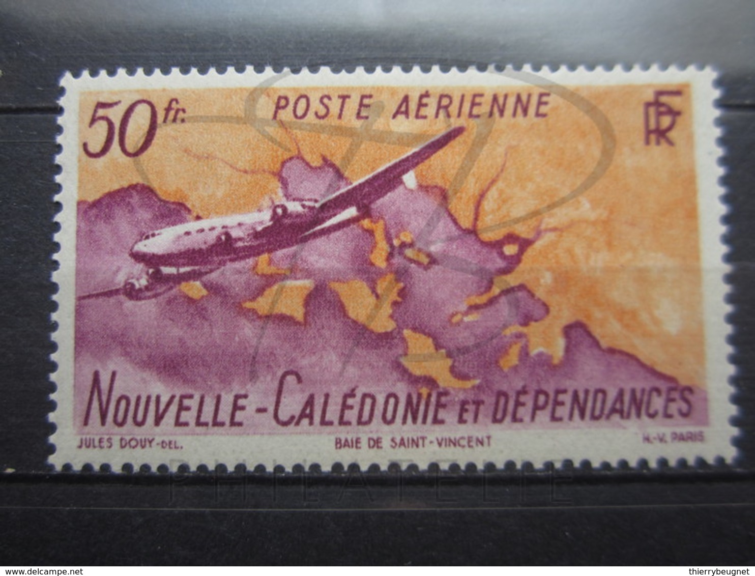 VEND BEAU TIMBRE DE POSTE AERIENNE DE NOUVELLE-CALEDONIE N° 61 , X !!! - Ungebraucht