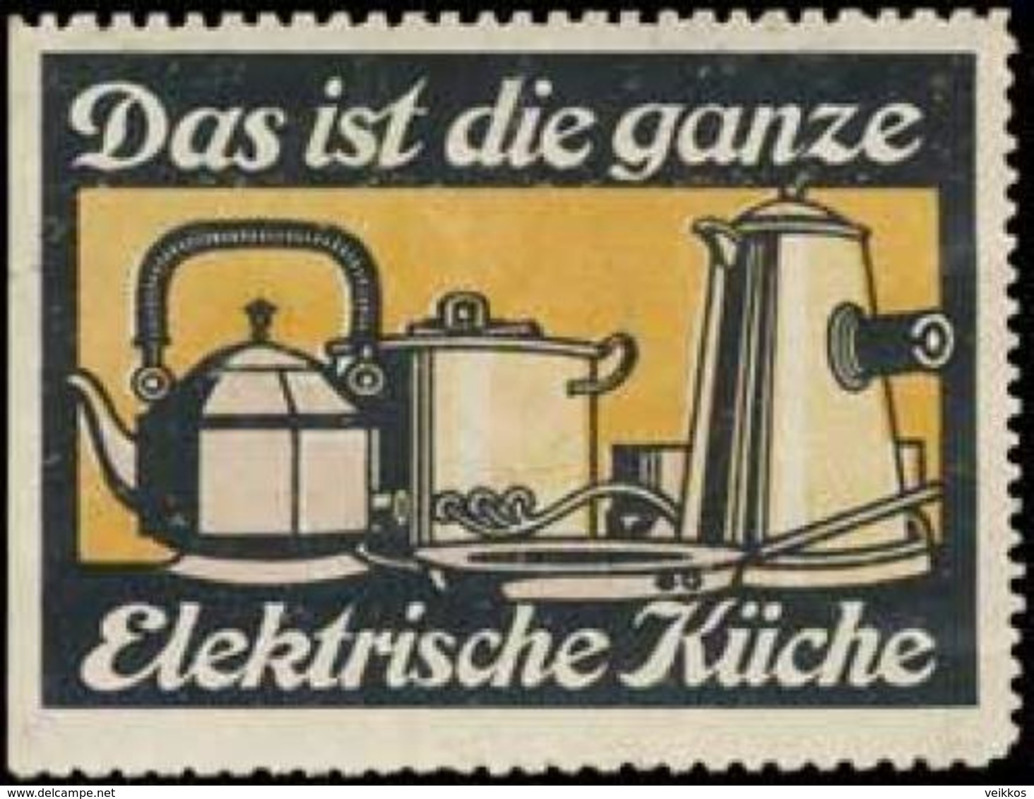 Elektrische Küche Reklamemarke - Cinderellas