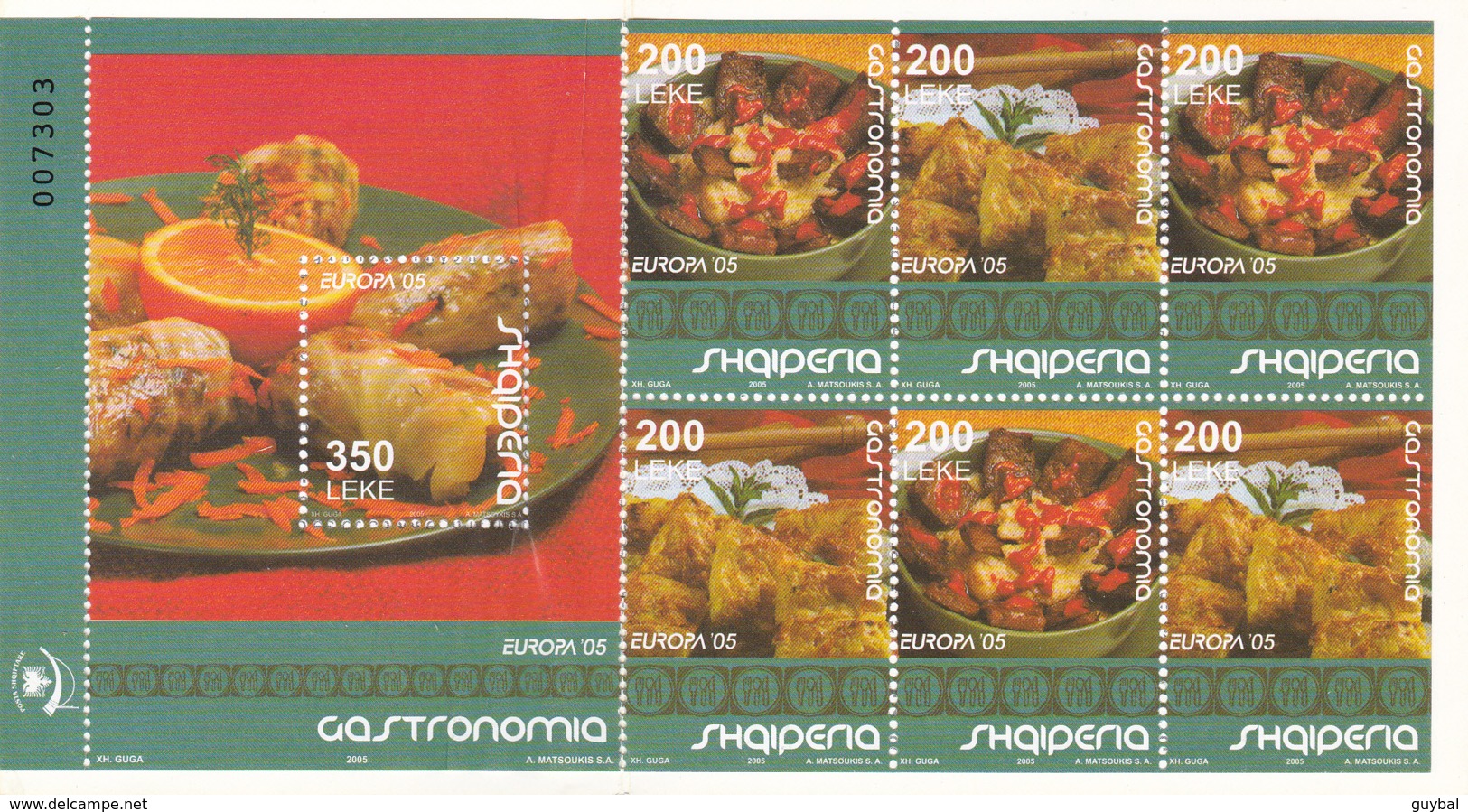 Albanie - Albania - 2005 - Europa Cept - Gastronomy - Carnet - C2773a - 2005