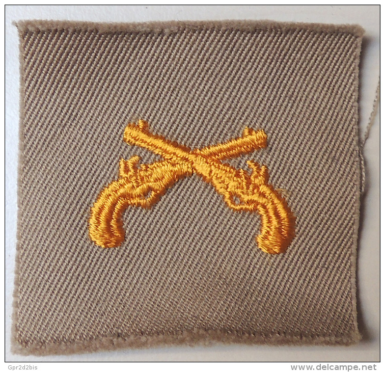 USA - Authentique Collar Patch Military Police Corps / Sand Color - Années 50/60 - Ecussons Tissu