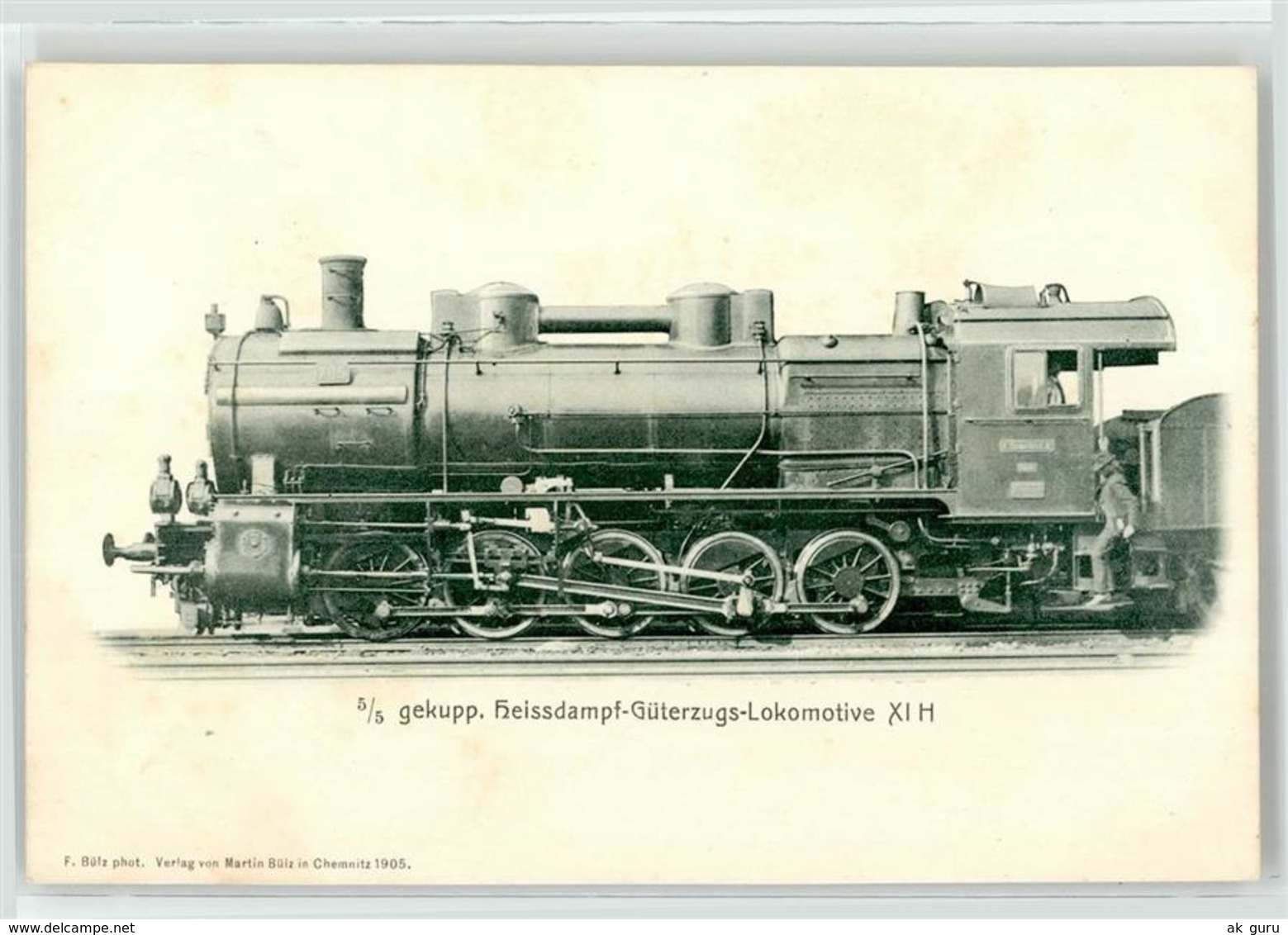 52950616 - 5/5 Gek. Heissdampf-Gueterzugs-Lokomotive - Trains