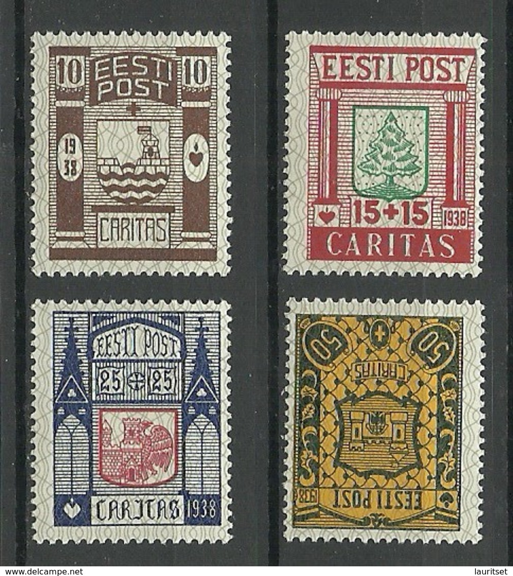 Estland Estonia 1938 Caritas Michel 131 - 134 * - Estonia