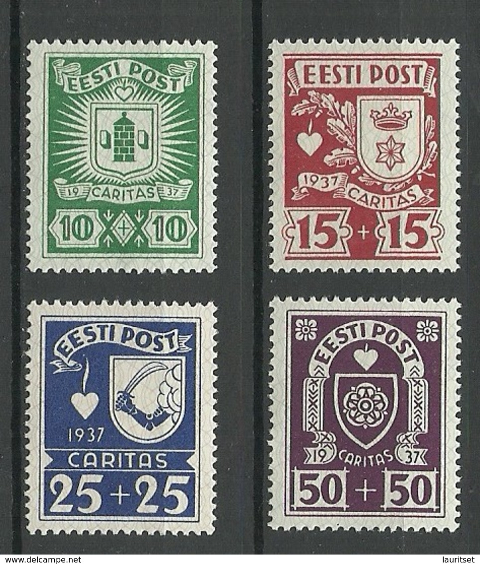 Estland Estonia 1937 Caritas Michel 127 - 130 * - Estonie