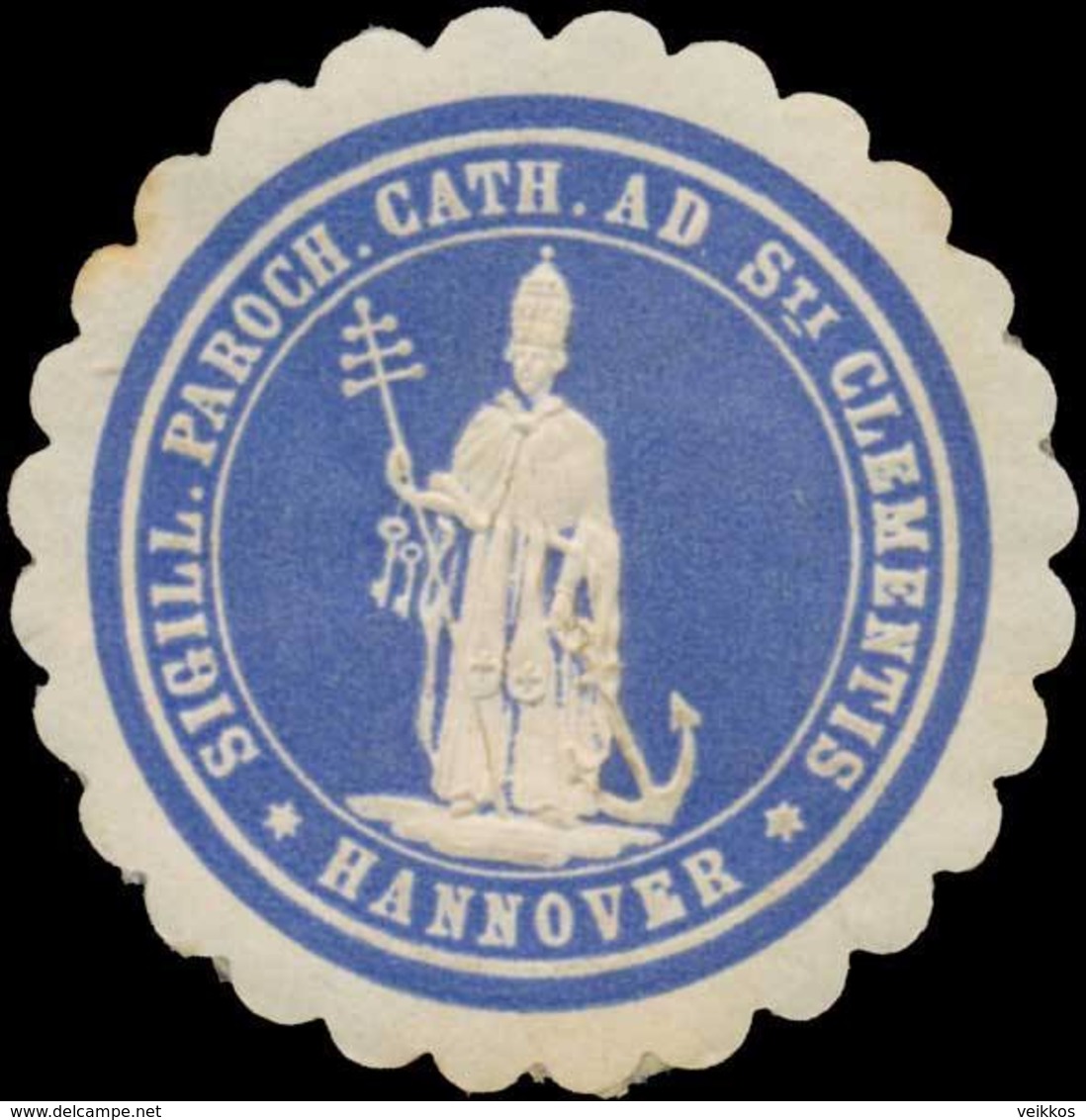 Hannover: Sigill. Parochi Cath. Ad St. Clementis Hannover Siegelmarke - Cinderellas